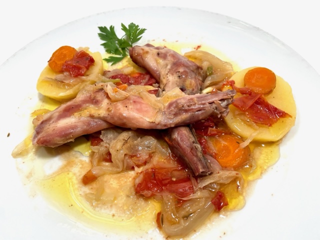 Espalditas de conejo al horno
