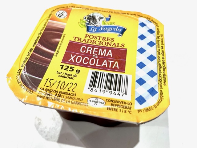 Chocolate cream La Fageda