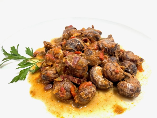 Stewed snails